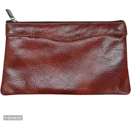 Stylish Brown Leather  Clutch For Women