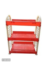 KDKRISHNA Plastic 3 Tier Storage Rack-thumb2