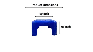 Plastic Multipurpose Bathroom Square Stool-thumb3