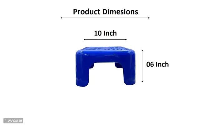 Plastic Multipurpose Bathroom Square Stool-thumb4