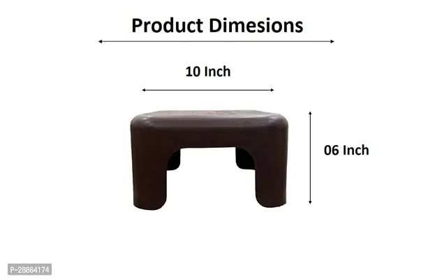 Plastic Multipurpose Bathroom Square Stool-thumb4