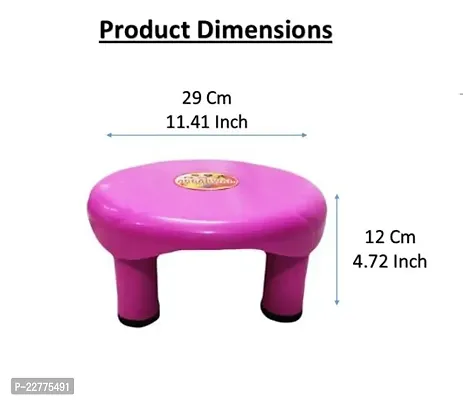 KD Krishna Plastic Multipurpose  Bathroom Round Stool-thumb4