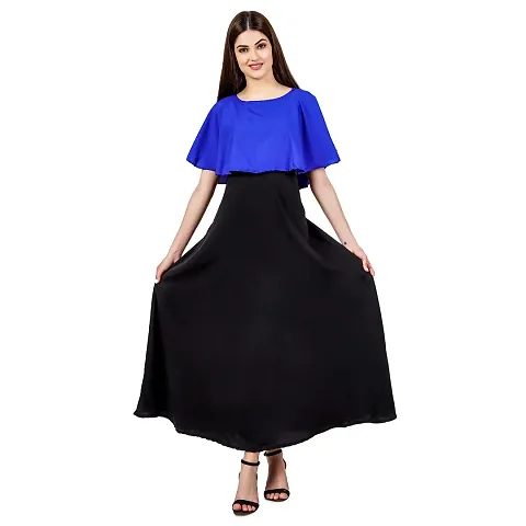 Stylish Crepe Maxi Dress For Women