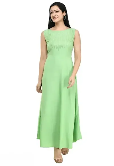 Women's Emblished Sleevless Maxi Dress