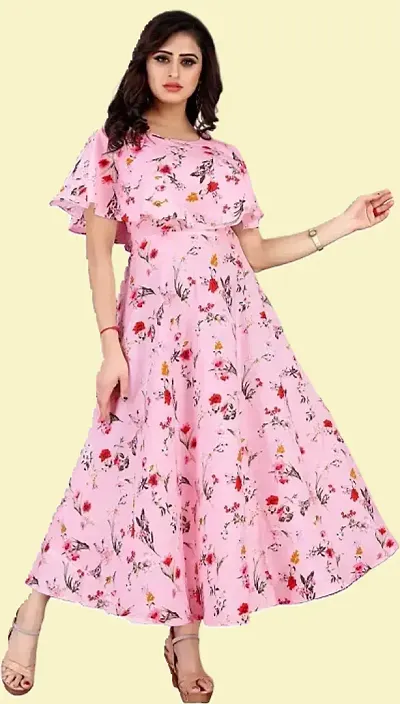 Fancy Floral Casual wear Maxi Dress