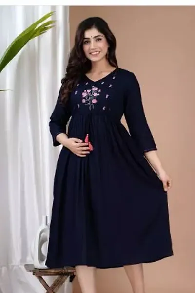 maternity zipper kurta