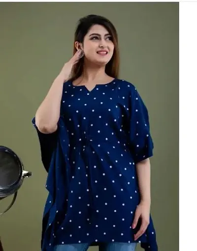 Elegant Rayon Kaftan Top For Women