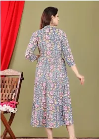 Elegant Cotton Printed Kurta For Women-thumb1