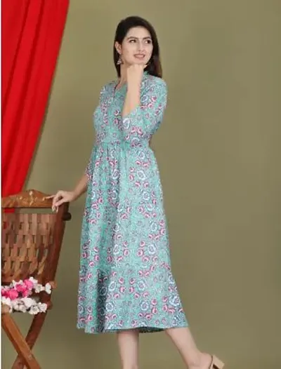 Classy Multicolored Rayon Embroidered Kurta For Women