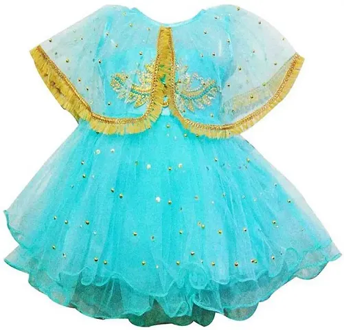 VS Collection Baby Girls Midi|Knee Length Festive|Wedding Dress Kuku-Rani