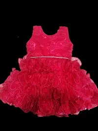 Modern Designer Sleeveless Baby Doll Frock (Fit and Flare, Party Wear Causal Wear Birthday Gift Item)-thumb1