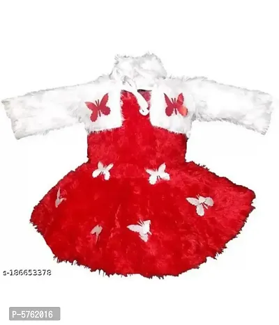 Baby Girl's Knee Length Birthday Doll Frock