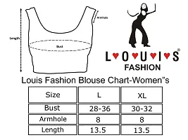 Louis Fashion Cotton Lycra Fabric Women Blouse(AGSPL-3220-BL-01)-thumb4