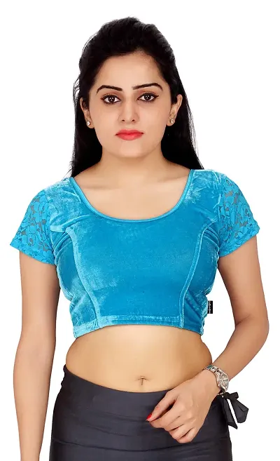 Carrel Velvet long cholis Saree Blouse