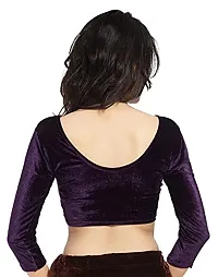 Carrel Women's Velvet Saree Blouse - AGSPL-3083-BL-02-New-2-thumb3