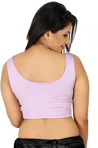 Louis Fashion Lycra Fabric Women Blouse (AGSPL-3220-VEX-BL-01-LAVENDER-L)-thumb2