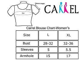 Carrel Women's Velvet Fabric Saree Blouse (2057-Bl-Dgold-L_Dark Gold_Large)-thumb4