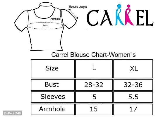 Carrel Women's Velvet Fabric Saree Blouse (2057-Bl-Dgold-L_Dark Gold_Large)-thumb5