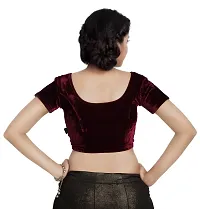 Carrel velvet Long cholis Saree Blouse-thumb2