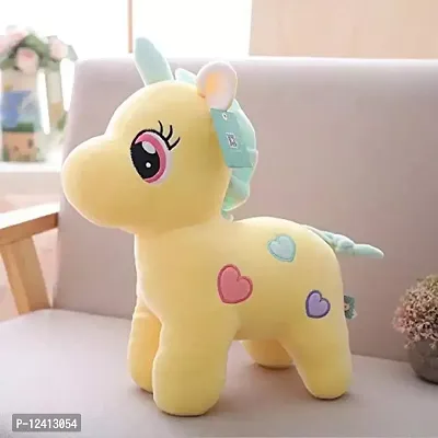 SHASHIKIRAN? Soft Toys Unicorn | Toy for Baby Girl Boy | Horse Toys for Kids Playing | Birthday Gifts for Boys and Girls | (30 Cms, Stuffed Animal Yellow, and PinkSmooth Cushion Material)(Set of 2)-thumb5