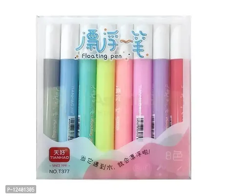 SHASHIKIRAN?Doodle Pen Children Colorful Marker Pen Magical Water Painting Pen Easy to Wipe Dry Erase Whiteboard Pen Doodle Water Floating Pen, Water Magical Doodle Tattoo Pen-thumb0