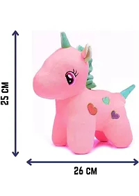 SHASHIKIRAN? Soft Toys Unicorn | Toy for Baby Girl Boy | Horse Toys for Kids Playing | Birthday Gifts for Boys and Girls | (30 Cms, Stuffed Animal Yellow, and PinkSmooth Cushion Material)(Set of 2)-thumb1