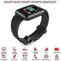 NEW LAUNCH 2024 ID116 PRO SMART Watch: Your Stylish Bluetooth Connection Bluetooth I7 Smart Fitness Band Watch with Heart Rate Activity Tracker, Step and Calorie Counter, Blood Pressure, OLED(BLACK)-thumb3