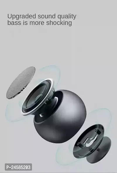 HLSTRIKES Portable Wireless Mini Boost series 4 Bluetooth Party Speaker  5 W Bluetooth Laptop/Desktop Speaker(BLACK)-thumb2
