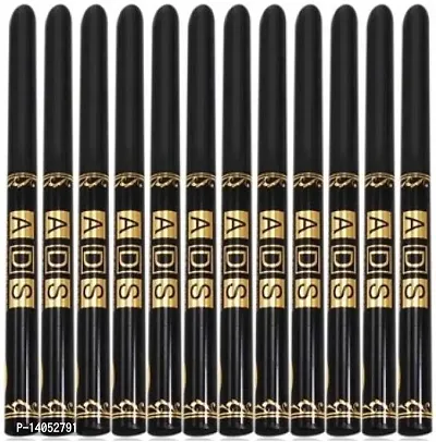 Fancy Waterproof Eyeliner Black Packof 12Pcs-thumb0