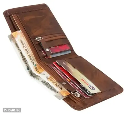 Men Casual, Evening/Party, Trendy Brown Artificial Leather Wallet  (5 Card Slots)-thumb0