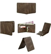 Men Casual, Evening/Party, Trendy Brown Artificial Leather Wallet  (5 Card Slots)-thumb1