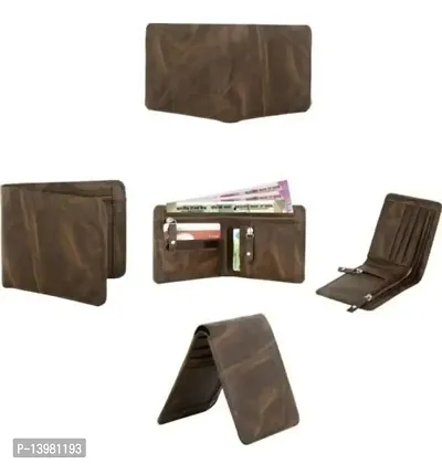 Men Casual, Evening/Party, Trendy Brown Artificial Leather Wallet  (5 Card Slots)-thumb2