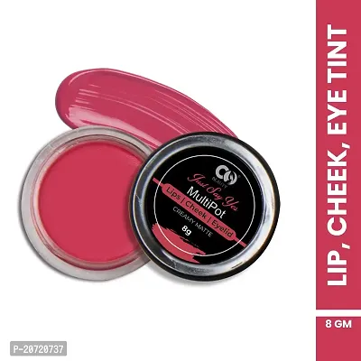 Co Beauty 3-in-1 Lip Tint, Cheek Tint  Eye Tint with Jojoba Oil | Deep Moisturizing, Natural Face Blushes with Creamy Matte Finish | Vegan  Chemical-Free, Non-Toxic Makeup - Light Coral (Look At Me)