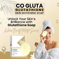 CO LUXURY Glutathione Skin Brightening Soap with Kojic Acid and Vitamin C  E | For Pigmentation,Dark Spot  Melasma (75 X 2) (Pack of 2)-thumb3