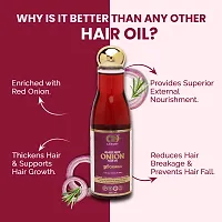 CO LUXURY Onion Hair Oil for Hair Growth  Hair Fall Control | Ayurvedic Oil with 15 Powerful Herbs for Stronger  Longer Hair with No Harsh Chemicals | Non-Sticky Hair Oil, 200 ml-thumb3