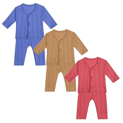 Only 4 Baby Kids Unisex Body Warmer Thermal Winter Wear- Set Of 3pcs