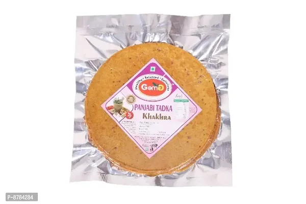 GomG Food Khakhra, punjabi tadka flavour  Khakhra, Pack of 4/800gm, (4x200gm)-thumb0