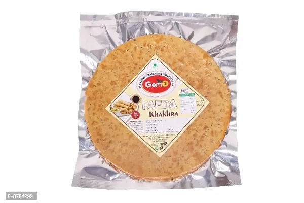GomG Food Khakhra, Fafda flavour Khakhra, Pack of 4/800gm, (4x200gm)-thumb0