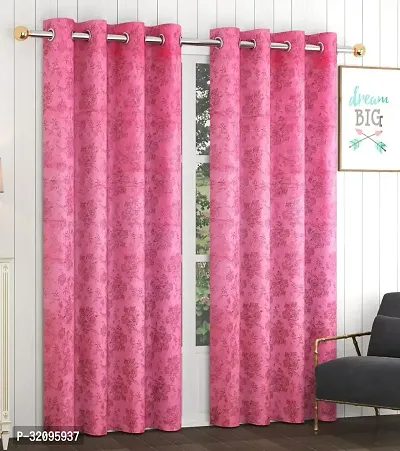 Stylish Polyester Printed Door Curtain Pack of 2-thumb0