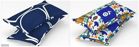 Stylish Cotton Printed Pillow Covers Pack Of 2