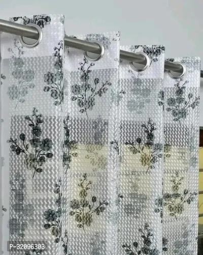 LUXURY CRAFTS Eyelet Polyester Door Curtain 7 feet x 4 feet -Pack of 1-thumb0