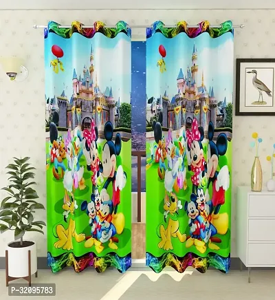 Stylish Polyester Printed Door Curtain Pack of 2-thumb0