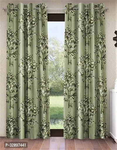 Polyster Printed Door Curtain | Pack Of 2 pc | 4 * 7 ft-thumb0