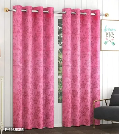 Stylish Polyester Printed Curtains Pack of 1-thumb0