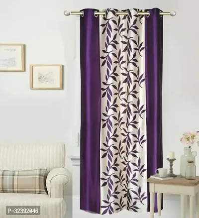 Stylish Multicoloured Polyester Printed Eyelet Fitting Door Curtain