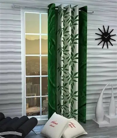 Wacky Stylish Polyester Curtains for Door 9, 7, 6, 5 Feet Set of 2 - Room Darkening, Eyelet, String, Washable_Multicolour