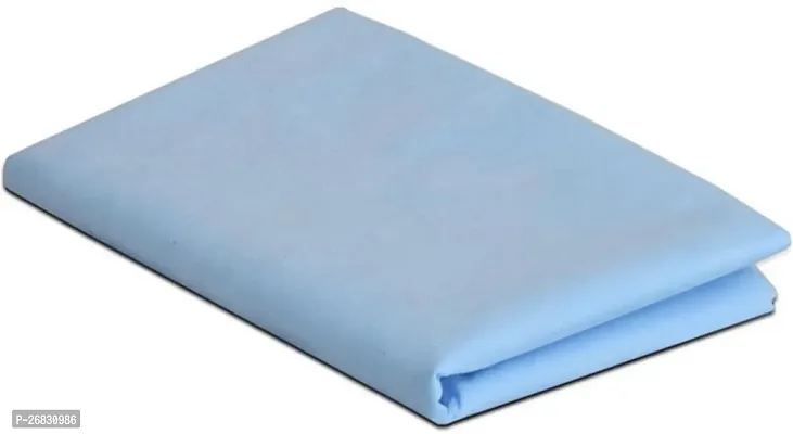 Elastic Strap Non Woven Double Bed Size(72x78 inches) Waterproof Mattress Cover/Mattress Protector (Blue)-thumb2