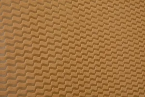 Elastic Strap Non Woven Zigzag Pattern Double Bed Size(72x78 inches) Waterproof Mattress Cover/Mattress Protector (Beige)-thumb1