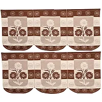 LUXURY CRAFTS 3 Seater Sofa Cover Set,Sofa slipcover,sofa slipcover 3 seater ,sofa cover (Set of 2 Long Pieces) (3 Seater)-  Brown-thumb1