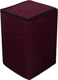 Luxury Crafts Fully  Automatic Top load Washing Machine Cover Suitable For Ifb, Samsung, Lg 6 Kg, 6.2 Kg, 6.5 Kg (80 X 51 X 86 Cms) | Waterproof  Dust Proof | Polyester- (Pack of 1)-Maroon-thumb2